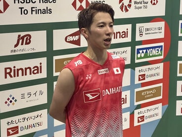 ジャパン・オープン決勝戦を終えた渡辺航貴