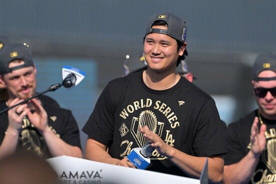 満票でＭＶＰに選出された大谷（ロイター）