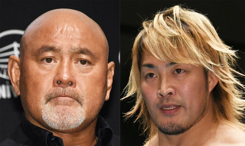  武藤敬司(左)と棚橋弘至（東スポWeb）