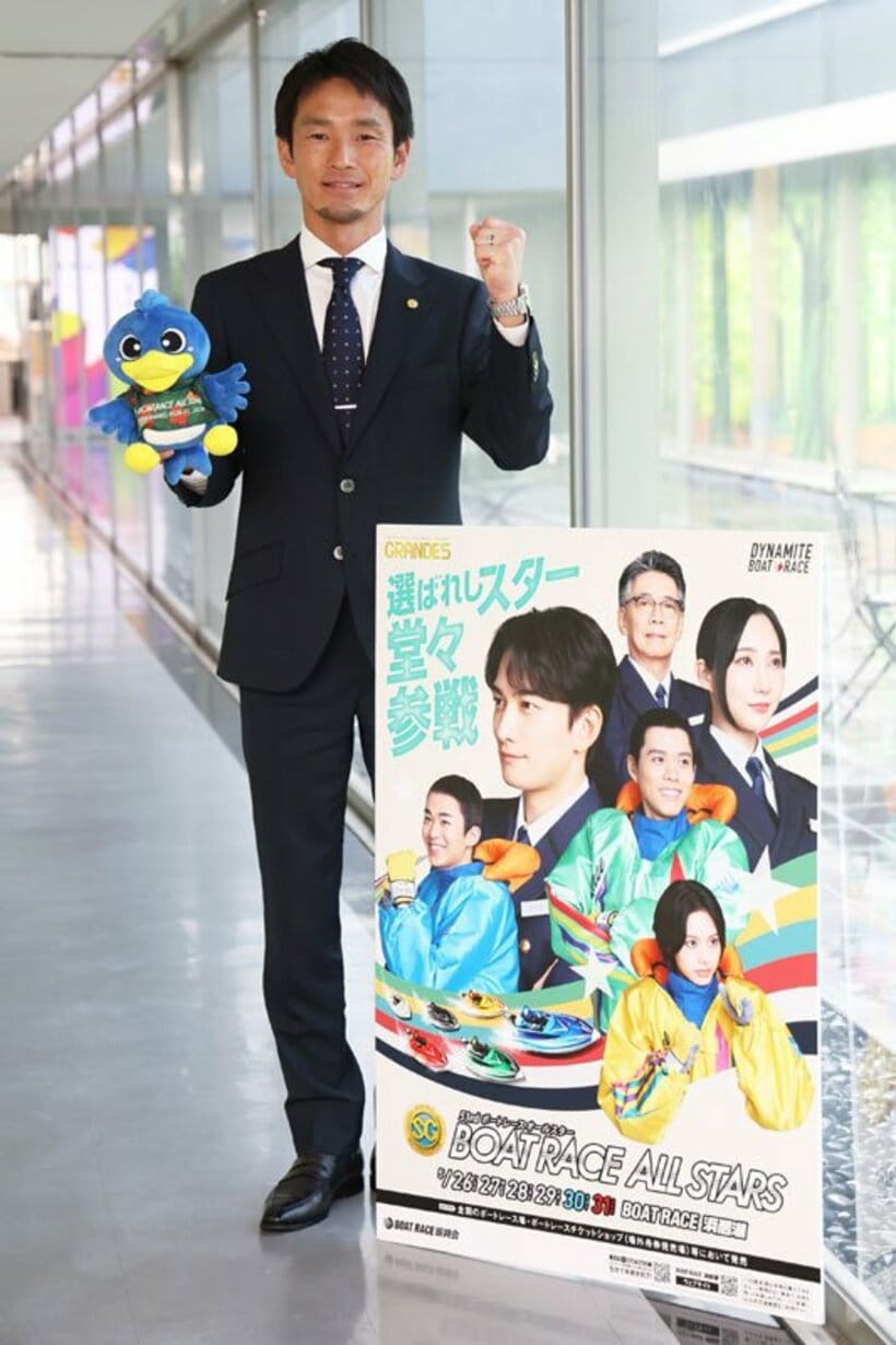 東京スポーツ新聞社を訪れた馬場貴也