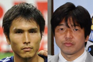 前田遼一氏(左)と名波浩氏