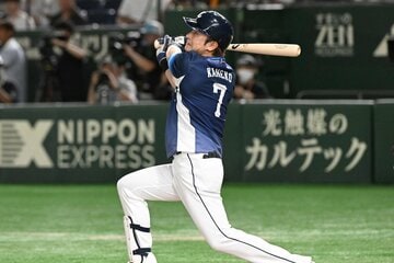 ２回、犠飛を放つ西武・金子