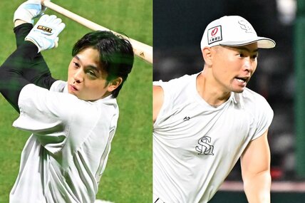川瀬晃（左）と中村晃