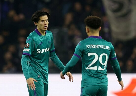 シントトロイデンのＦＷ後藤啓介（ロイター）