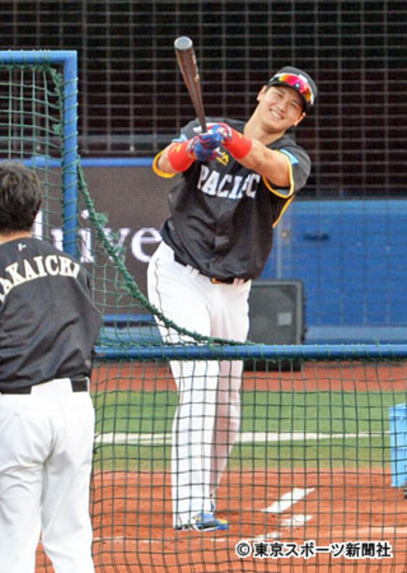 不発に終わり苦笑する大谷