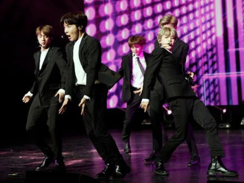  “原爆Ｔシャツ”が問題視されたＢＴＳ（ロイター）