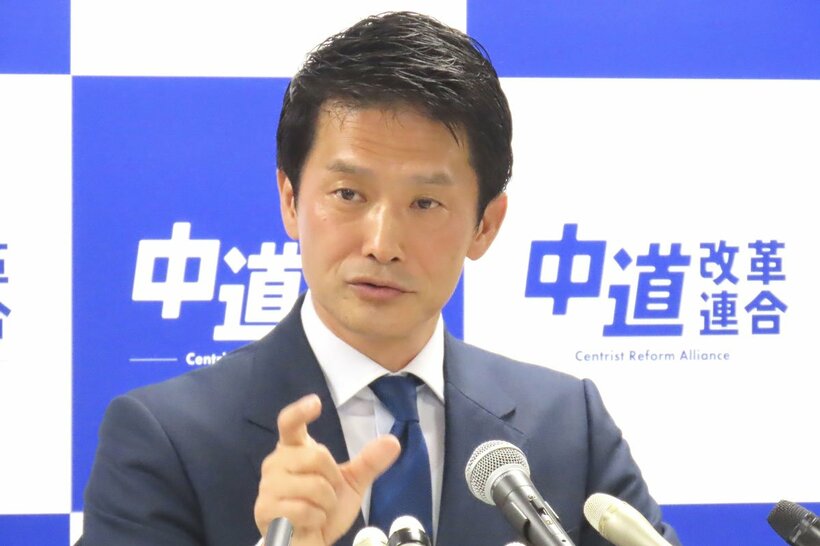 会見した小川淳也氏