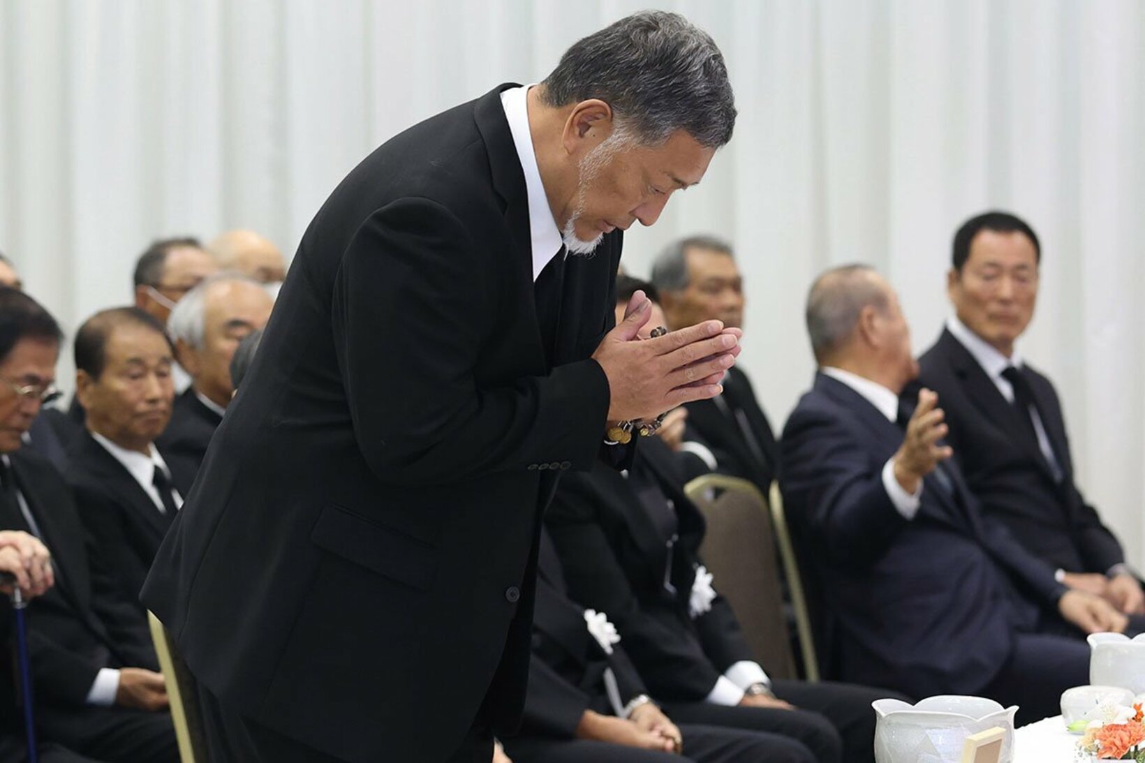 長嶋さんの通夜に参列した清原和博氏