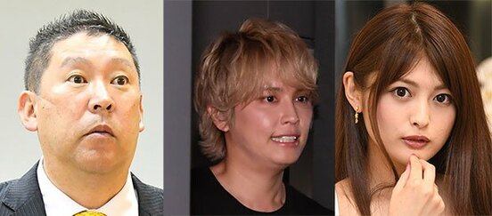  立花氏（左）は手越（中）と新藤氏（右）の投入を予告する
