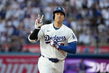 32歳初アーチが出た大谷翔平（ロイター）