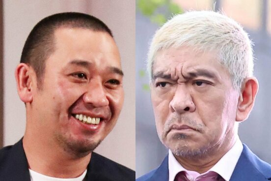 千鳥・大悟(左)とダウンタウン・松本人志