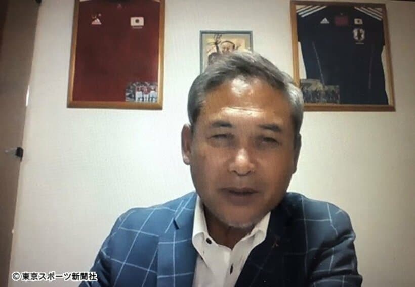  オンライン囲み取材に応じた佐々木氏