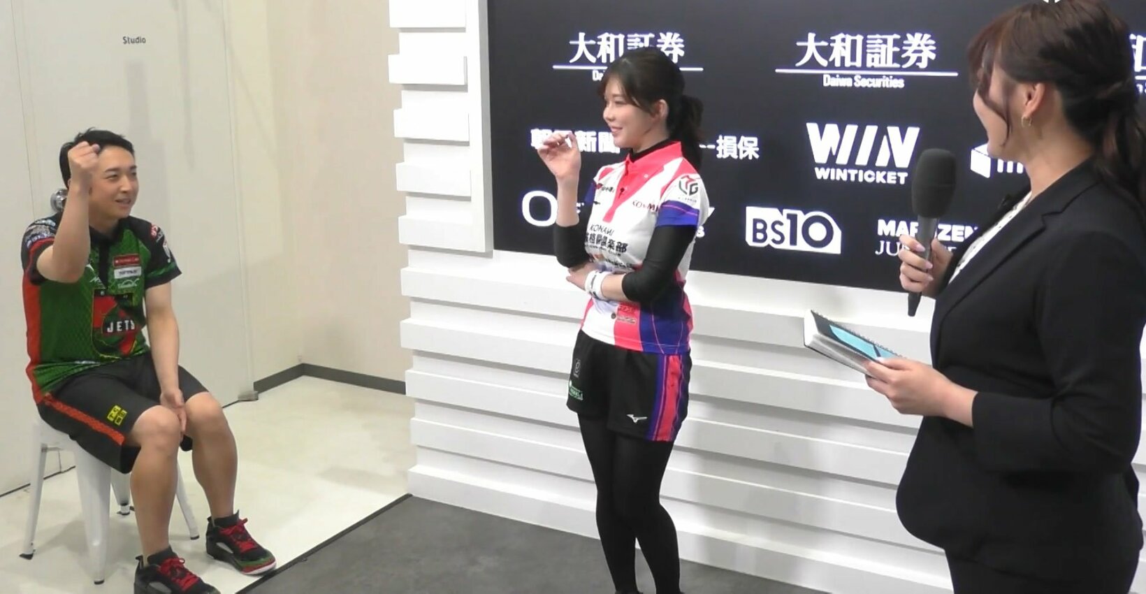 高宮選手をサポート