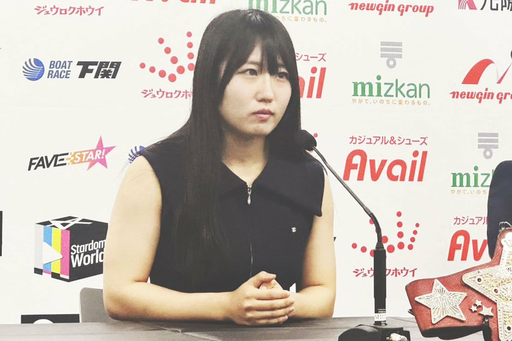 調印式で鈴季すずと舌戦を繰り広げたワールド王者・玖麗さやか