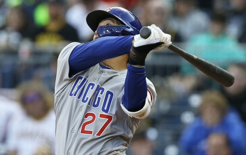  ２打席連発の鈴木誠也（ロイター＝ＵＳＡ　ＴＯＤＡＹ　Ｓｐｏｒｔｓ）