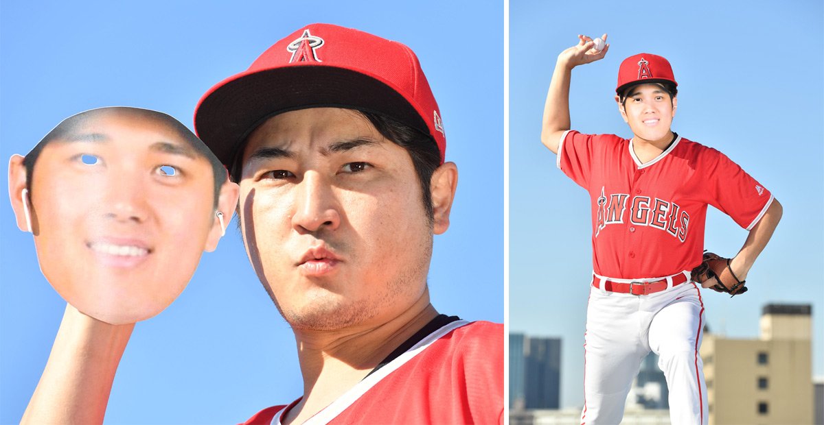 写真：大谷翔平の公認目指す！エンゼルスの地元・アナハイムの名物男