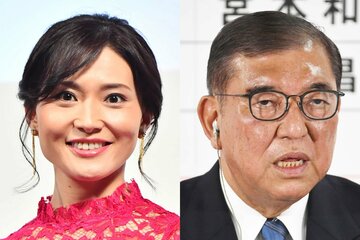 金子恵美氏(左)と石破首相