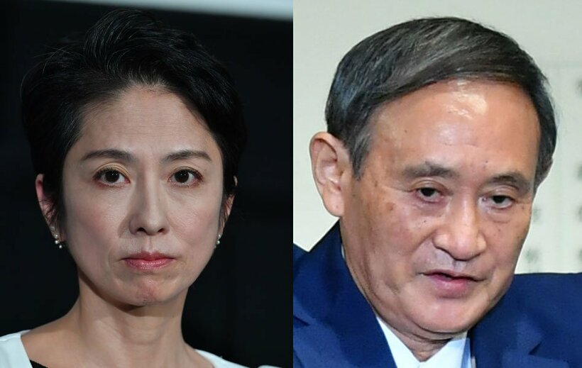  左から蓮舫氏、菅首相
