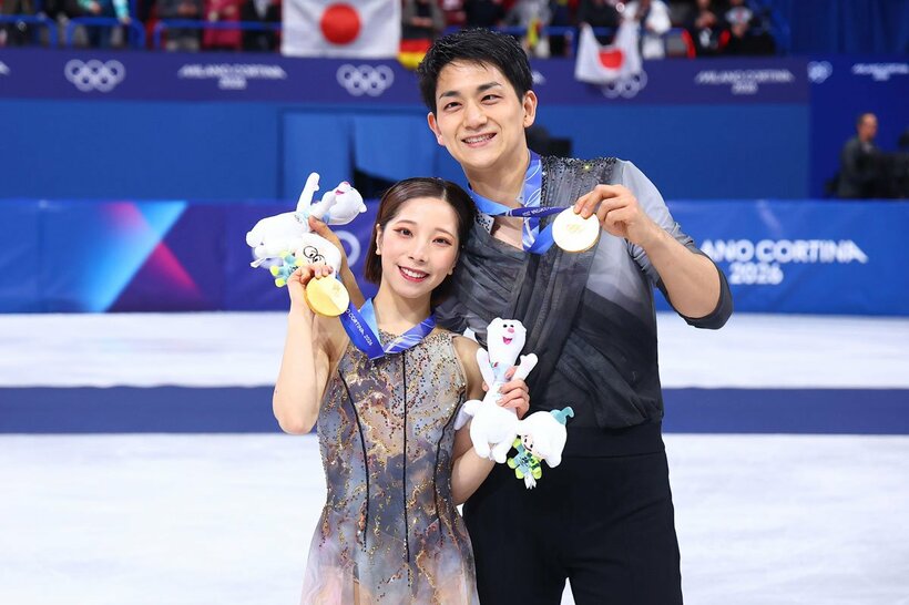 ミラノ・コルティナ五輪で金メダル獲得した〝りくりゅう〟