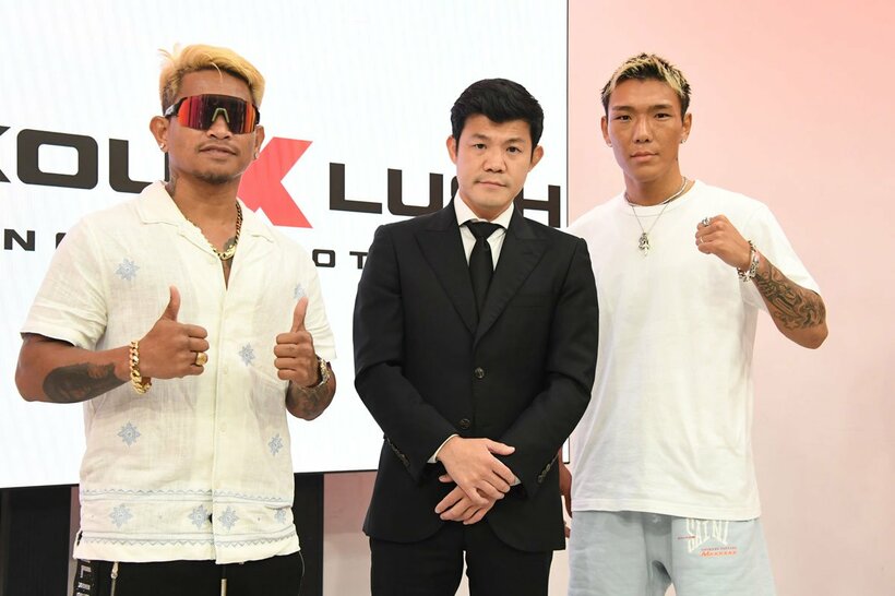左からカシメロ、亀田興毅氏、亀田京之介