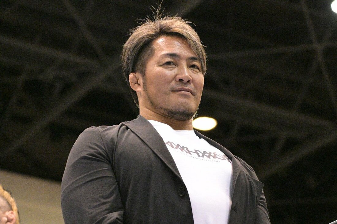 佐倉大会にも姿を見せた棚橋弘至社長