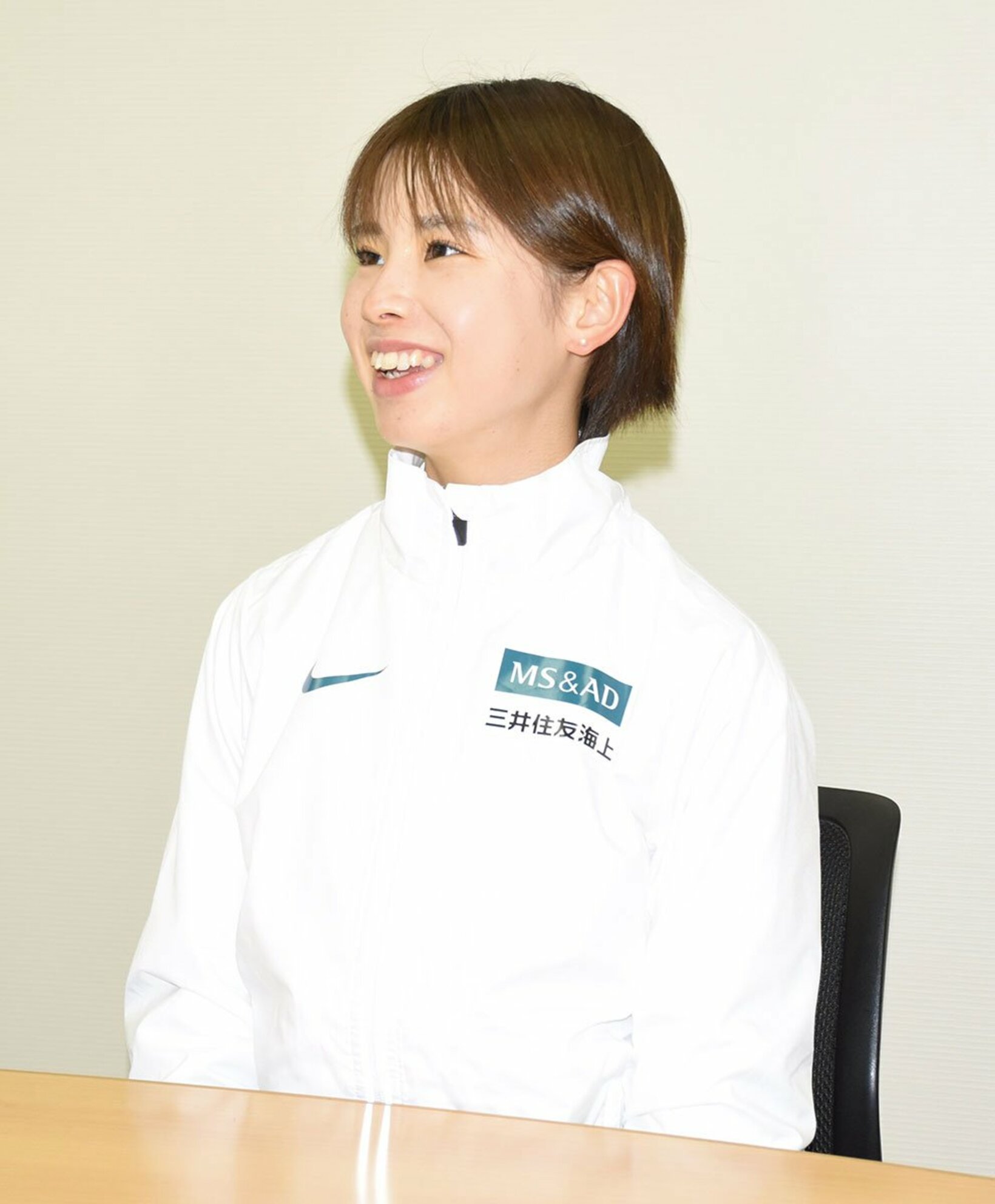 インタビューに応じた不破聖衣来