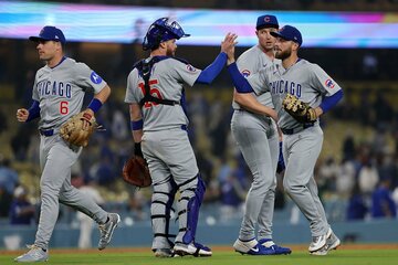 ドジャースに大勝したカブス（ロイター）
