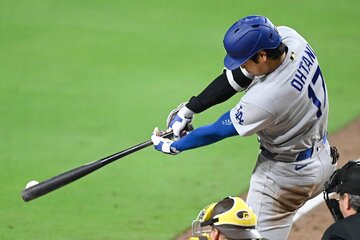 打撃好調の大谷翔平（ロイター）
