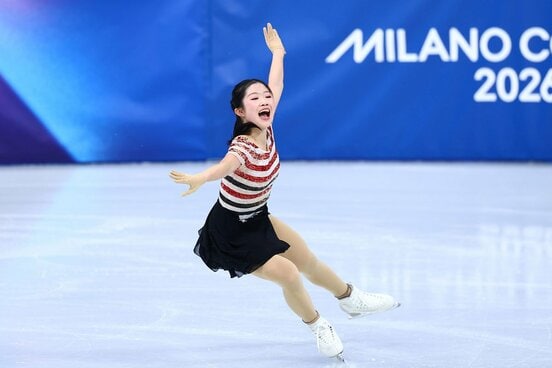 ＳＰで首位に立った中井亜美