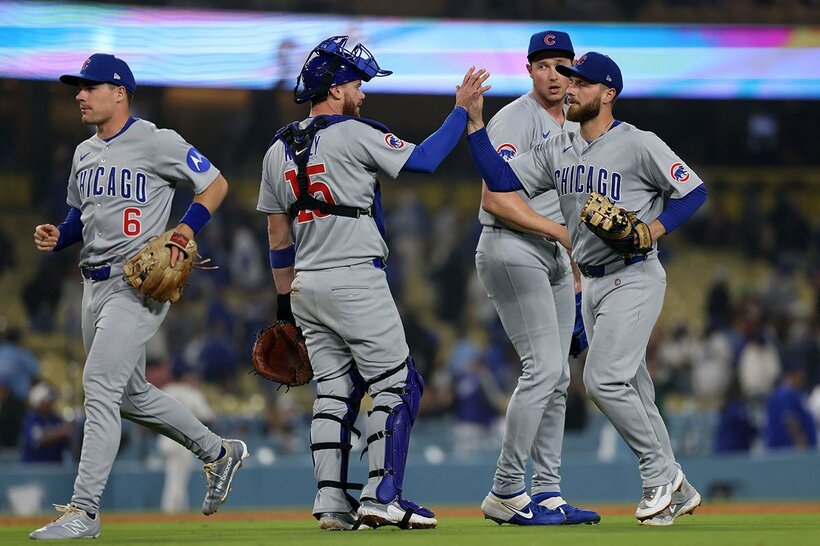 ドジャースに大勝したカブス（ロイター）