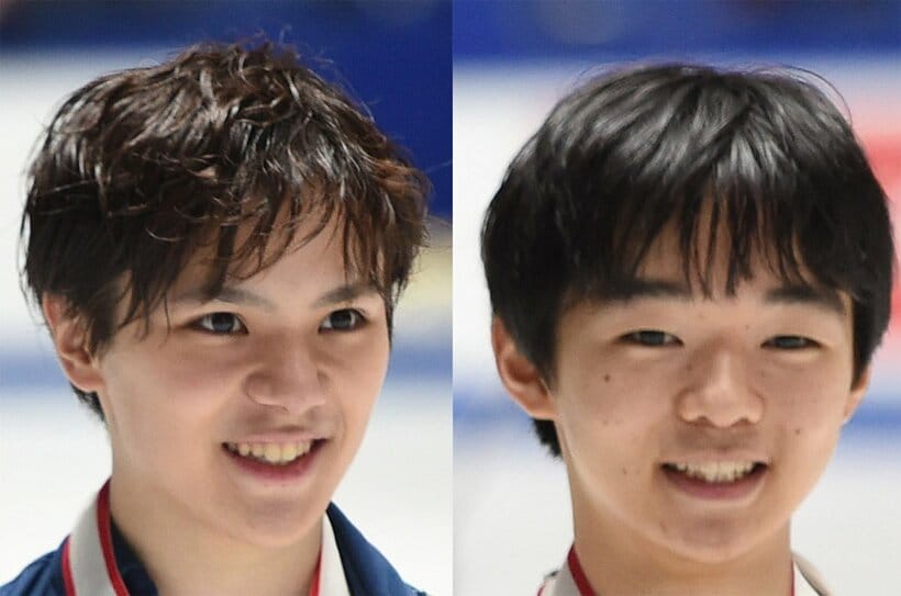  宇野昌磨(左)と鍵山優真（東スポWeb）