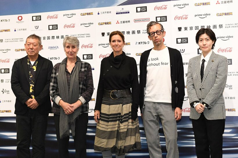 左から柳島克己、マリークリスティーヌ・ドゥ・ナヴァセル、ジュリー・テイモア、ジョアン・ペドロ・ロドリゲス、シム・ウンギョン