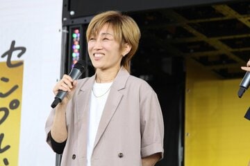 トークショーを行った中谷朋子