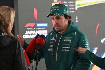 アストンマーティンのフェルナンド・アロンソ（カメラ・秋山昌輝）