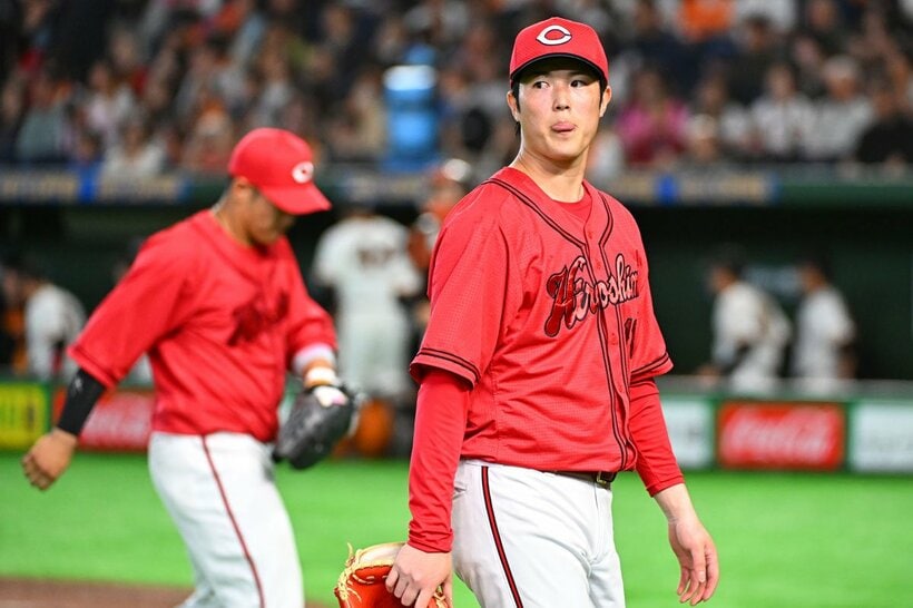 ２回に巨人打線の集中打を浴びた広島・森下暢仁