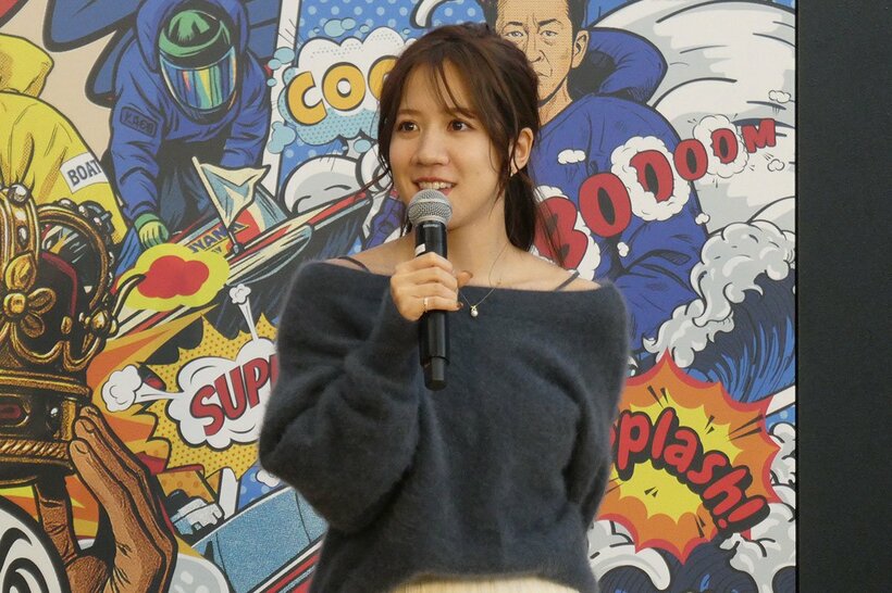 トークショーを行った実森美祐