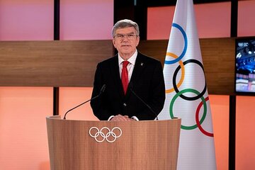  再選が決まったＩＯＣバッハ会長（ロイター）