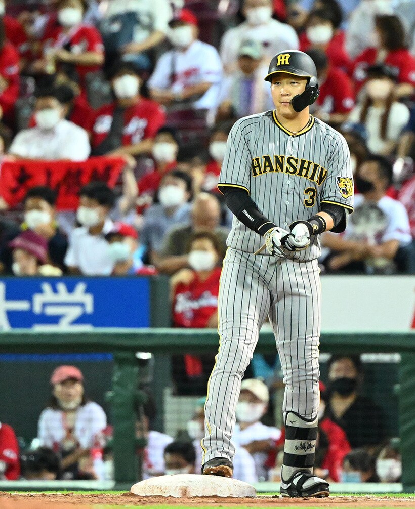  「復帰戦」できっちりヒットを放った阪神・大山（東スポWeb）