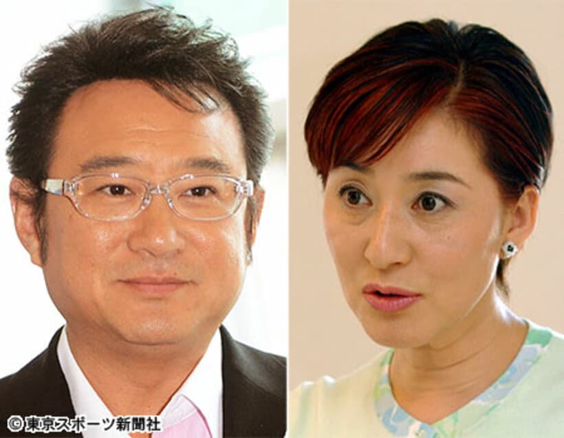 松居一代（右）と船越英一郎
