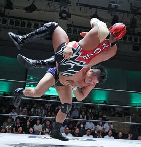 ウルフ(上)に無双を決めた稲村