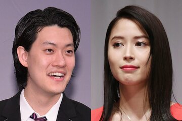 霜降り明星・粗品(左)と広瀬アリス