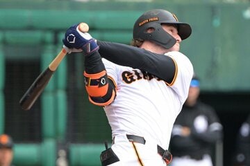 ２回、初ヒットを放った巨人・キャベッジ