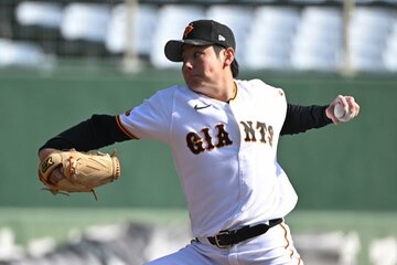 紅白戦で好投した巨人・竹丸和幸