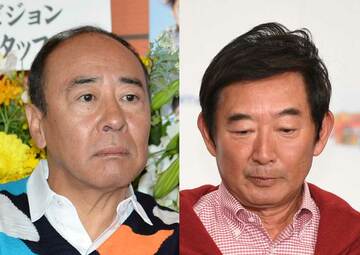  モト冬樹（左）と石田純一