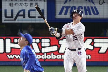 村上が５６号を放った瞬間（２０２２年１０月）