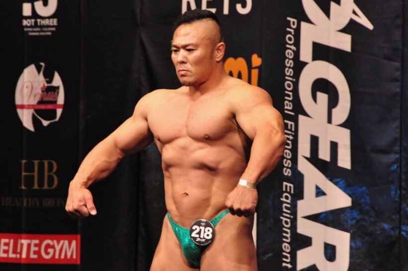 屈強な肉体を披露した濱村啓志