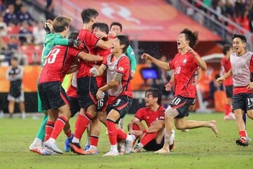 歓喜の韓国代表