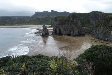 転覆事故があった沖縄・辺野古の海岸
