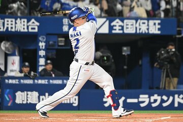 今季は１番で起用され、自身は打撃好調の牧秀悟