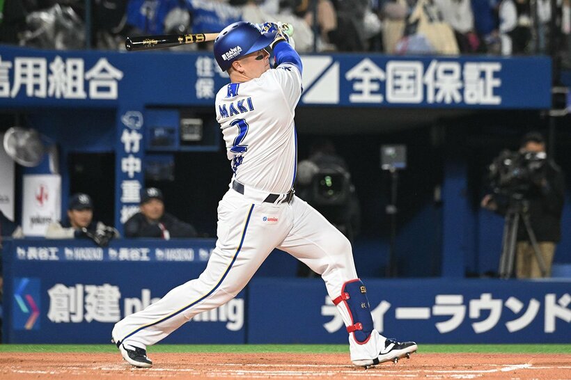今季は１番で起用され、自身は打撃好調の牧秀悟